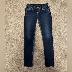 Silver SUKI Mid Skinny Jeans - W29/L33